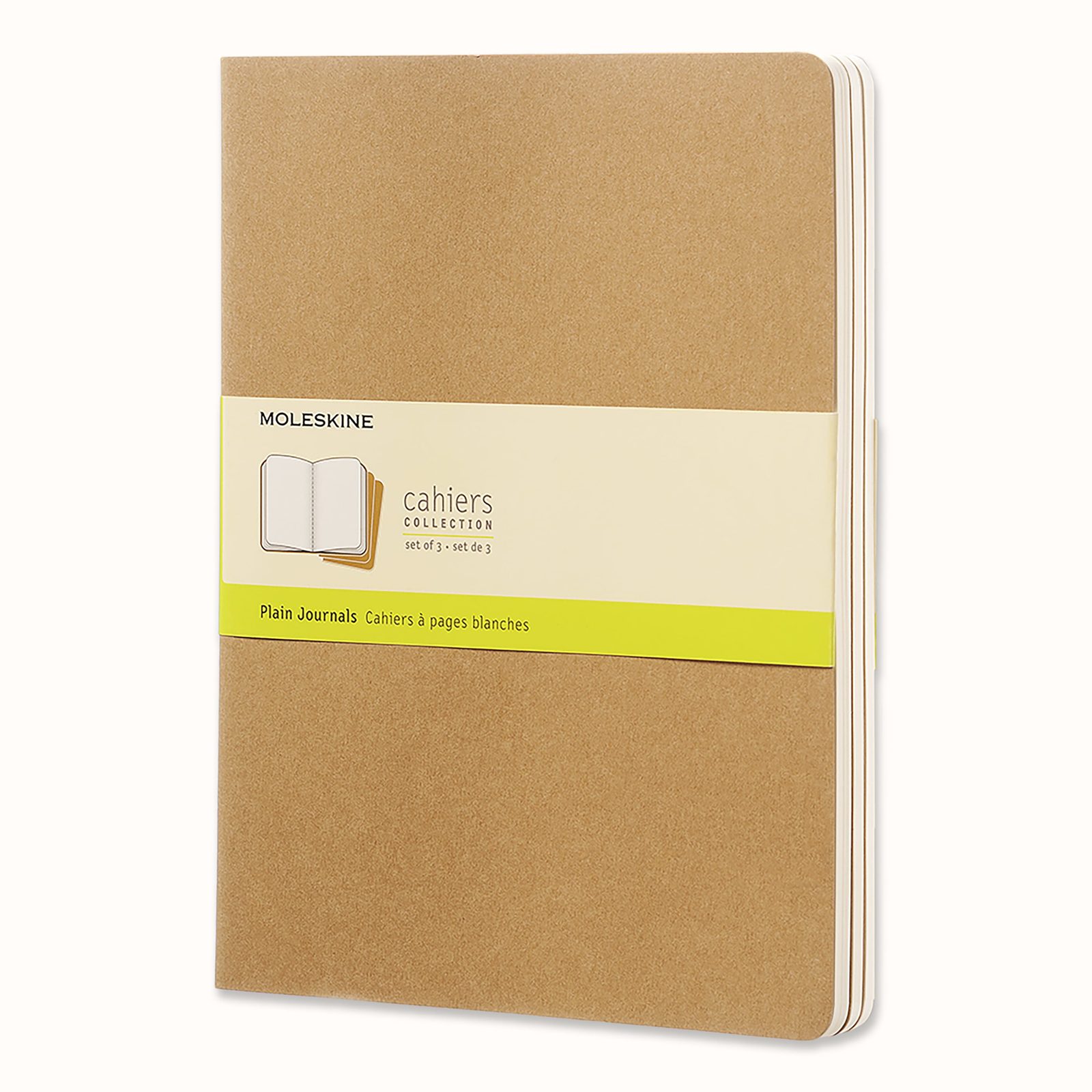 Moleskine Cahier pocket notebooks, set of three, product photograph