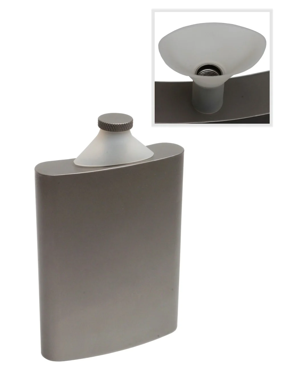 Vargo titanium funnel flask, product photograph